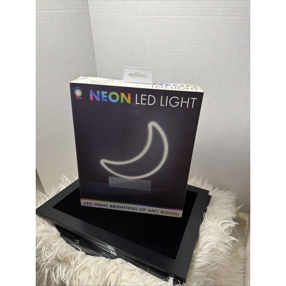 Neon Half Moon Lamp Light - Crescent Moon LED Light for Home and Event Sealed